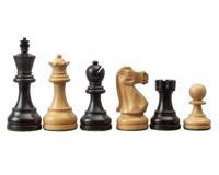 De Levisham 9 cm Ebonised Buxushouten Schaakstukken