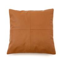 De Four Panel Leather Kussenhoes - Camel - 40x40 De Four Panel Leather Kussenhoes - Camel - 40x40