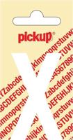 Plakletter Nobel Sticker witte letter X Pickup - Pickup