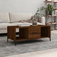 Salontafel 102x50x40 cm bewerkt hout bruin eikenkleur