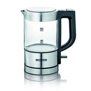 Severin 3472 Waterkoker Snoerloos, Oververhittingsbeveiliging Aantal/Volume: 0.5 l RVS (geborsteld), Zwart