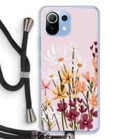 Painted wildflowers: Xiaomi Mi 11 Lite Transparant Hoesje met koord