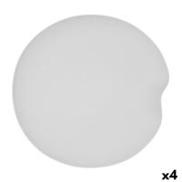 Snackdienblad Bidasoa Fosil Wit Keramisch Aluminiumoxide 31,4 x 31,2 x 4 cm (4 Stuks)