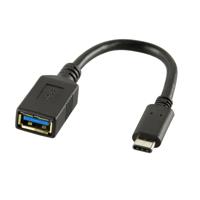 LogiLink USB C - USB A 0.15m USB-kabel 0,15 m USB 3.2 Gen 2 (3.1 Gen 2) Zwart - thumbnail