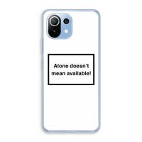 Alone: Xiaomi Mi 11 Lite Transparant Hoesje