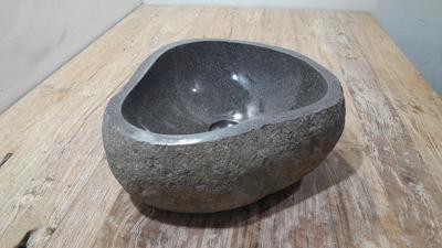 Rivierstenen waskom RS250330, 39x35x15 cm