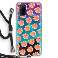 Just peachy: Oppo A92 Transparant Hoesje met koord