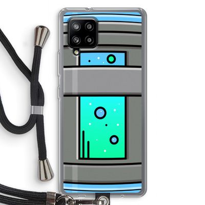 Chug Bottle: Samsung Galaxy A42 5G Transparant Hoesje met koord