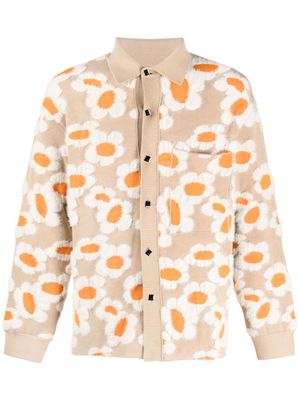 Jacquemus cardigan Le Chemise Neve Fleurs - Tons neutres