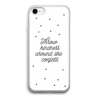 Confetti: iPhone SE 2020 Transparant Hoesje