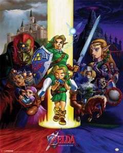 The Legend Of Zelda Ocarina Of Time Poster 40x50cm