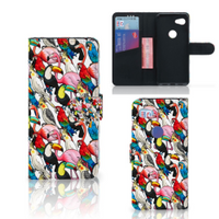 Google Pixel 3A Telefoonhoesje met Pasjes Birds - thumbnail
