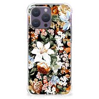 Case voor iPhone 15 Pro Max Dark Flowers - thumbnail