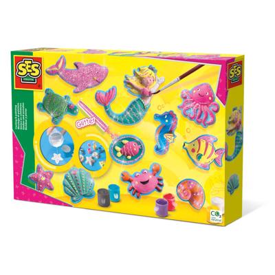 SES Creative gieten en schilderen oceaanfiguren