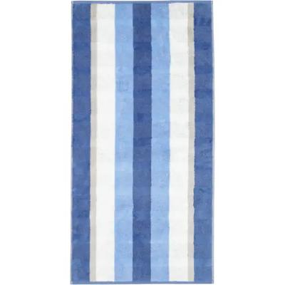 Cawö Cawo Noblesse Stripes Gastendoekje 30x50 saphir