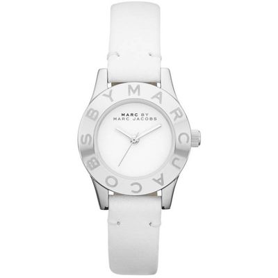 Horlogeband Marc by Marc Jacobs MBM1206 Leder Wit 12mm