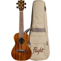 Flight Supernatural Series DUC445 Glossy Acacia concert ukelele met gigbag