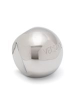 Versace bague Sphere à logo gravé - Argent