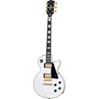 Epiphone Les Paul Custom Alpine White elektrische gitaar met hard case