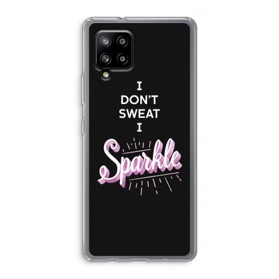 Sparkle quote: Samsung Galaxy A42 5G Transparant Hoesje