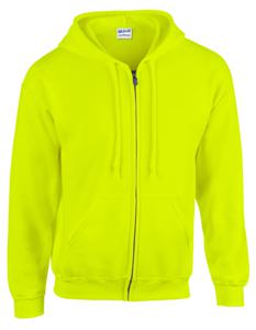 Gildan G18600 Heavy Blend™ Adult Full Zip Hooded Sweatshirt - Safety Green - XXL