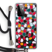 Colored Giraffe: Samsung Galaxy A72 5G Transparant Hoesje met koord