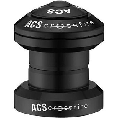 ACS Balhoofdstel BMX 1 1/8" Crossfire zwart