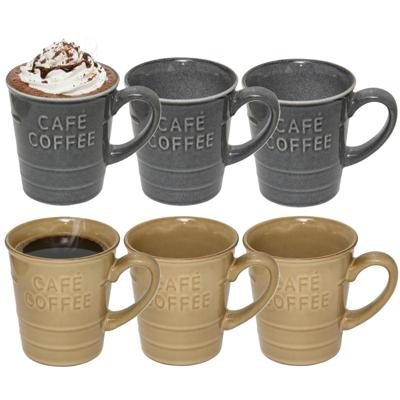 Secret de gourmet Koffiemokken - 12x stuks - 200 ml - kleuren gemixt