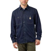 Denim Fleece Lined Snap-Front Glacier Shirt