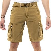 Voor heren Tactische korte broek Cargoshorts Zak Effen Comfort Ademend Buiten Dagelijks Uitgaan 100% katoen Modieus Casual Zwart Leger Groen Lightinthebox - thumbnail