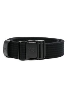 Y-3 ceinture à logo embossé - Noir