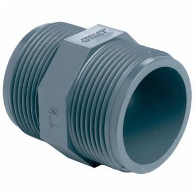 Aquaforte ¾" Dubbele Nippel Buitendraad - PVC Verbindingsstuk voor Vijverpompen, Weerbestendig