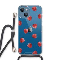 Framboosjes: iPhone 13 Transparant Hoesje met koord