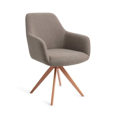 Jesper Home Draaibare Eetkamerstoel 'Hiroo' Turn Peach, kleur Foggy Fusion