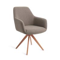 Jesper Home Draaibare Eetkamerstoel 'Hiroo' Turn Peach, kleur Foggy Fusion