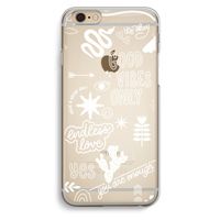 Good vibes: iPhone 6 / 6S Transparant Hoesje