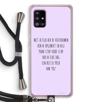 Zelfvertrouwen: Samsung Galaxy A51 5G Transparant Hoesje met koord