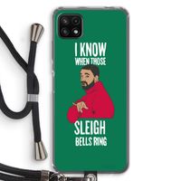 Sleigh Bells Ring: Samsung Galaxy A22 5G Transparant Hoesje met koord