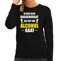 Apres ski sweater Geen ruggengraat zwart dames - Wintersport trui