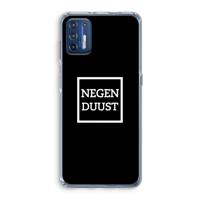 Negenduust black: Motorola Moto G9 Plus Transparant Hoesje - thumbnail