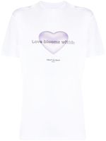 tout a coup t-shirt à imprimé Love Blooms Within - Blanc - thumbnail