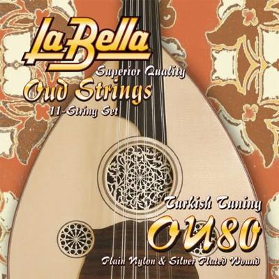 La Bella OU80 Nylon & Silverplated Snarenset voor Oud (11-Snarig) La Bella OU80 Nylon & Silverplated Snarenset voor Oud (11-Snarig)