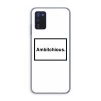 Ambitchious: Samsung Galaxy A03s Transparant Hoesje Ambitchious: Samsung Galaxy A03s Transparant Hoesje