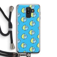 Visjes: Samsung Galaxy J8 (2018) Transparant Hoesje met koord