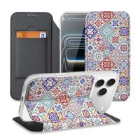 Book Wallet Case Apple iPhone 17 Pro Max Tiles Color