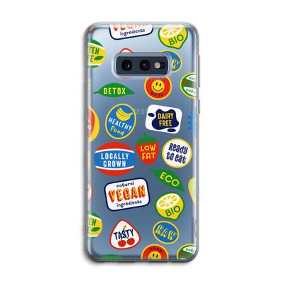 Fruitsticker: Samsung Galaxy S10e Transparant Hoesje