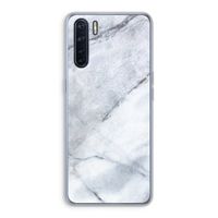 Witte marmer: Oppo A91 Transparant Hoesje