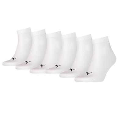 Puma Quarter Sokken Wit 6-pack-47/49