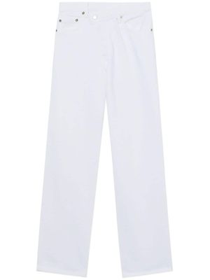 AGOLDE jean Criss Cross à coupe droite - Blanc