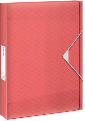 Esselte Colour&apos;Breeze elastobox, ft A4, 2,5 cm, koraal